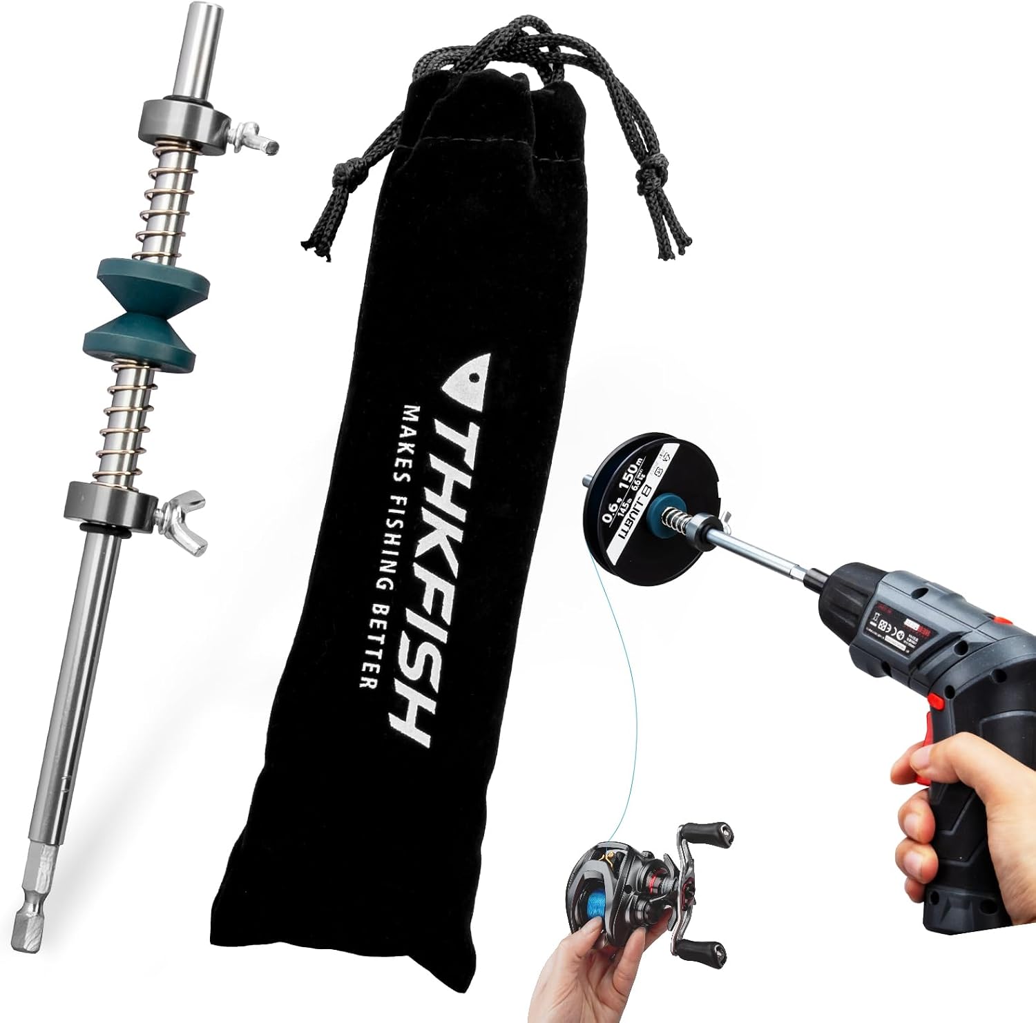 Electric Fishing Reel - Fishing Line Spooler Winder Electric Drill