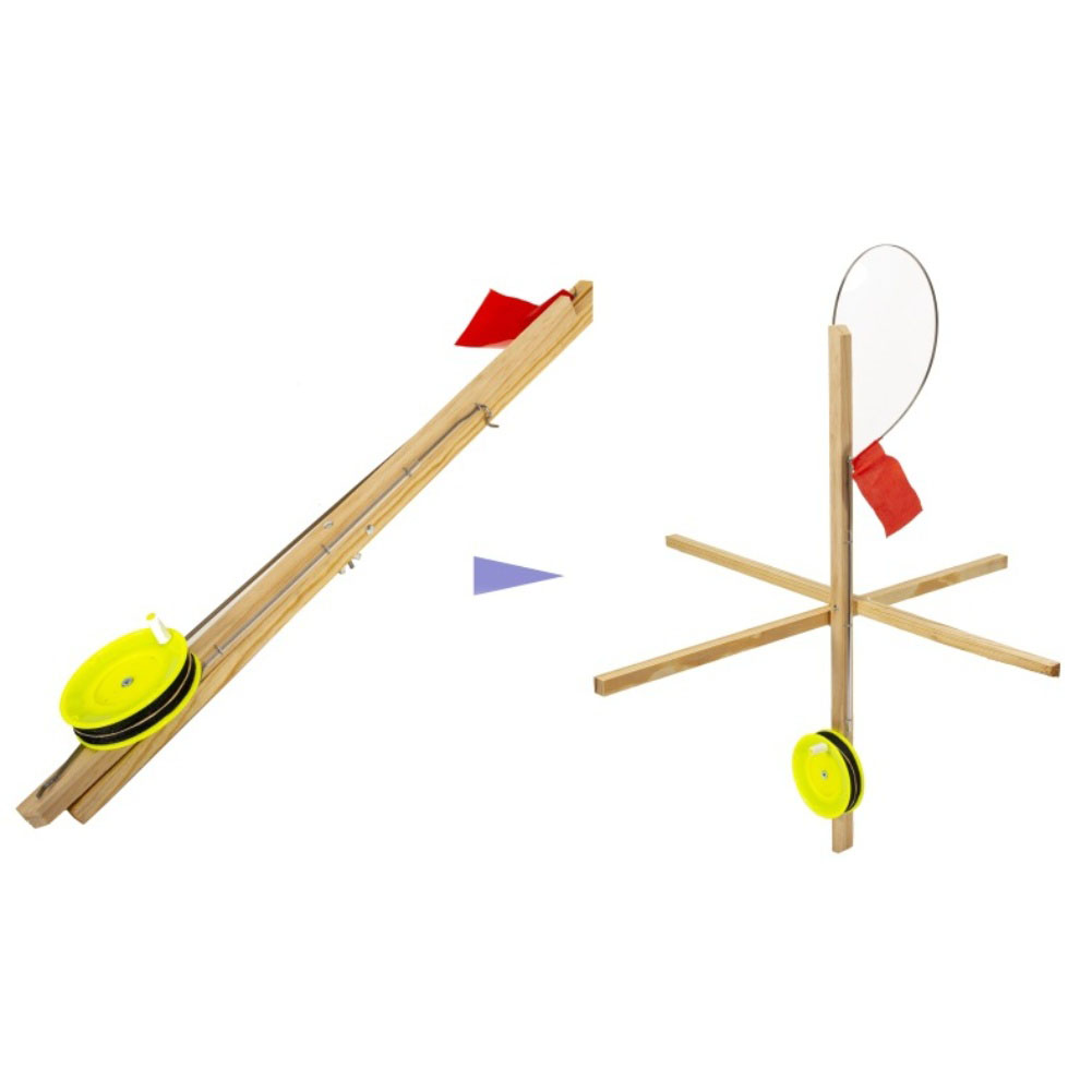 3Pcs Wooden Ice Fishing Flags  - Ice Fishing Tip Up recensie en prijs