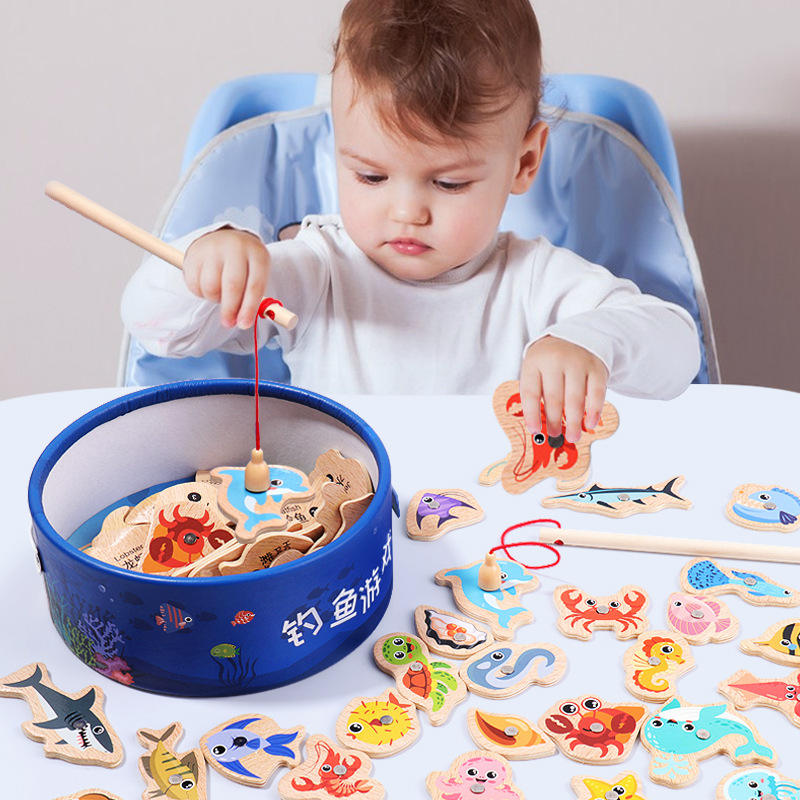 Wooden Magnetic Fishing Toys f - Fishing Equipment Kids recensie en prijs