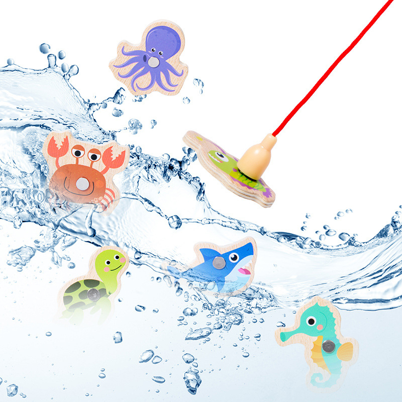 Wooden Magnetic Fishing Toys f - Fishing Equipment Kids recensie en prijs